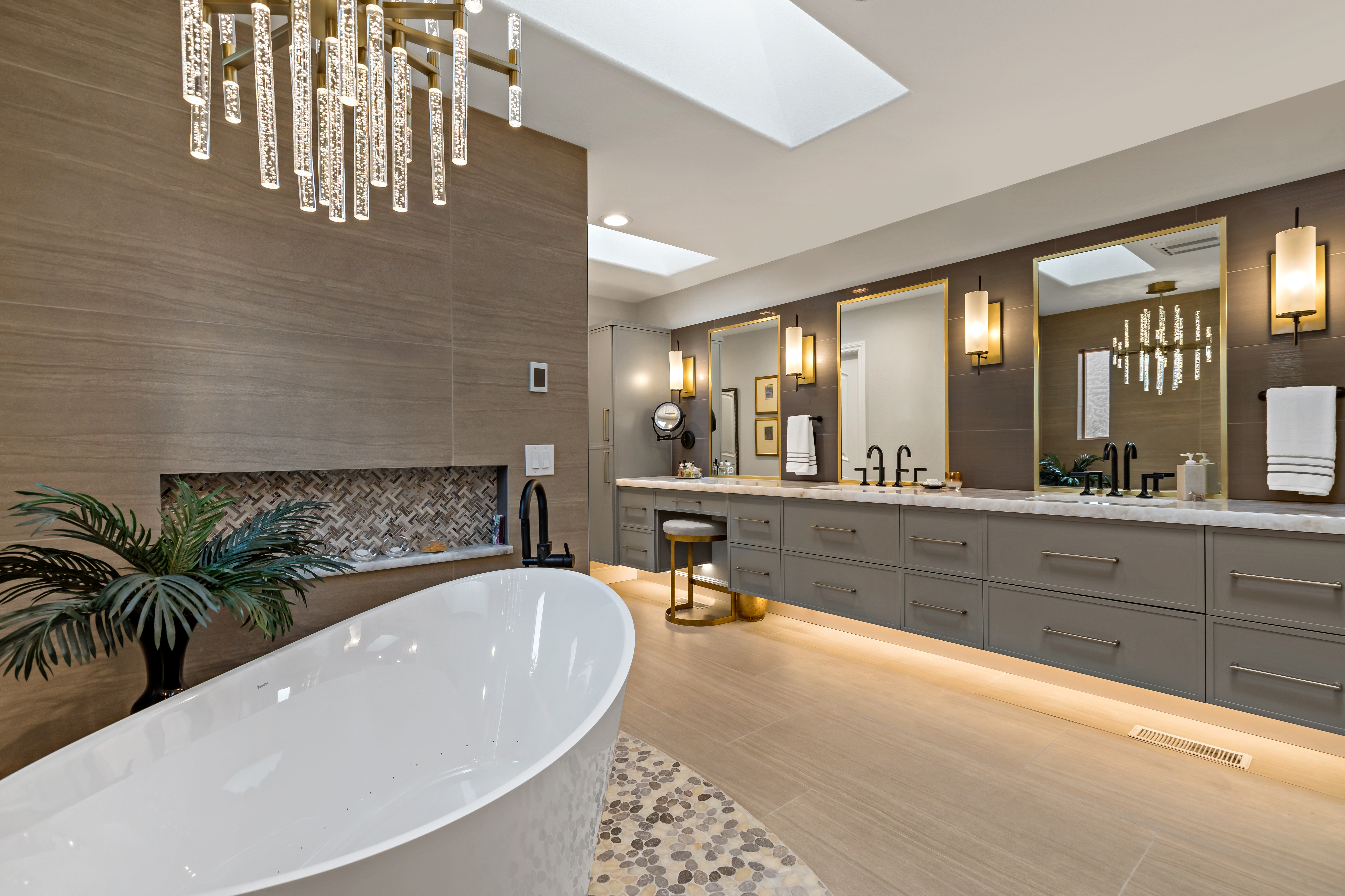 Black Sand Primary Bath — vanity area