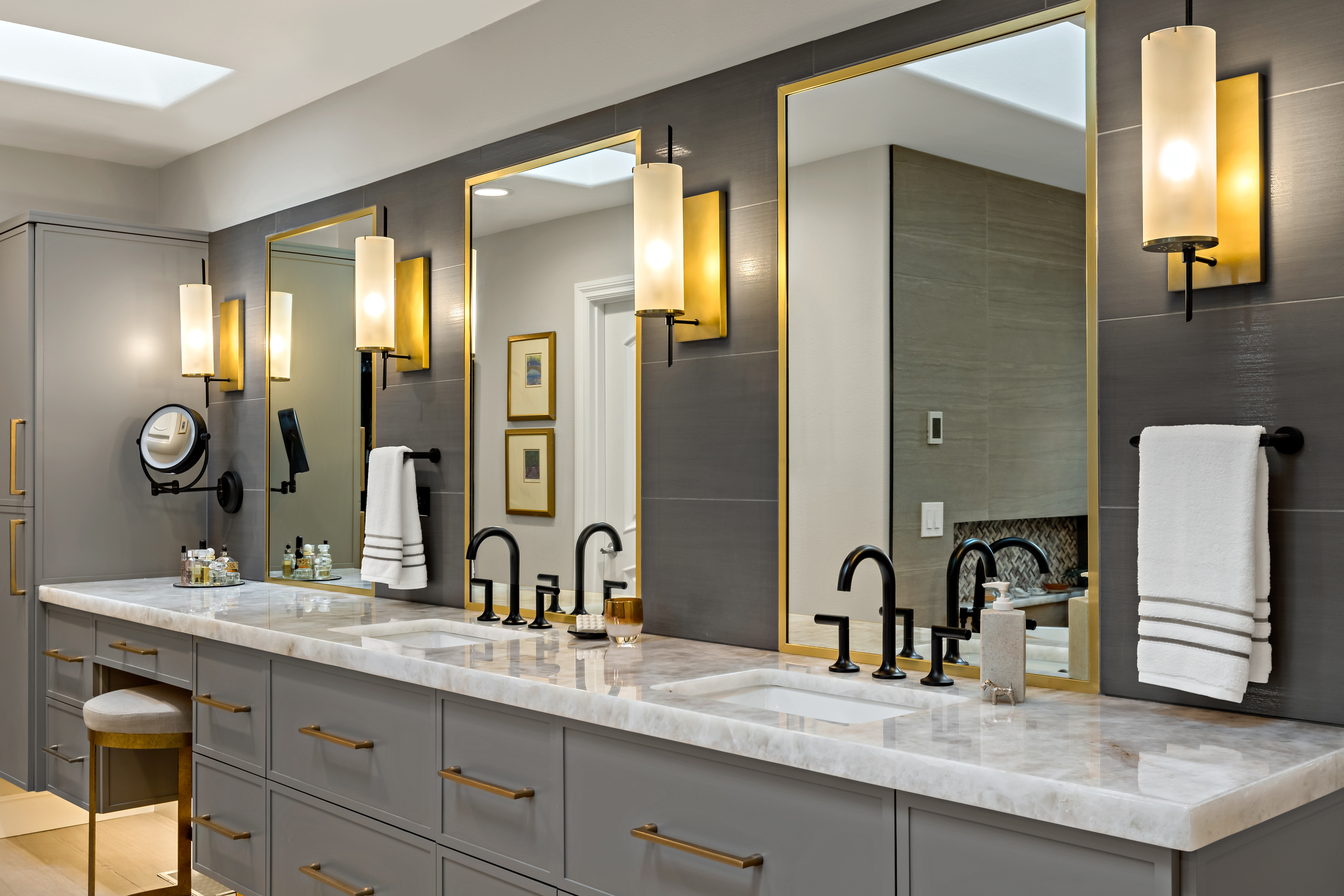 Black Sand Primary Bath — material close-up