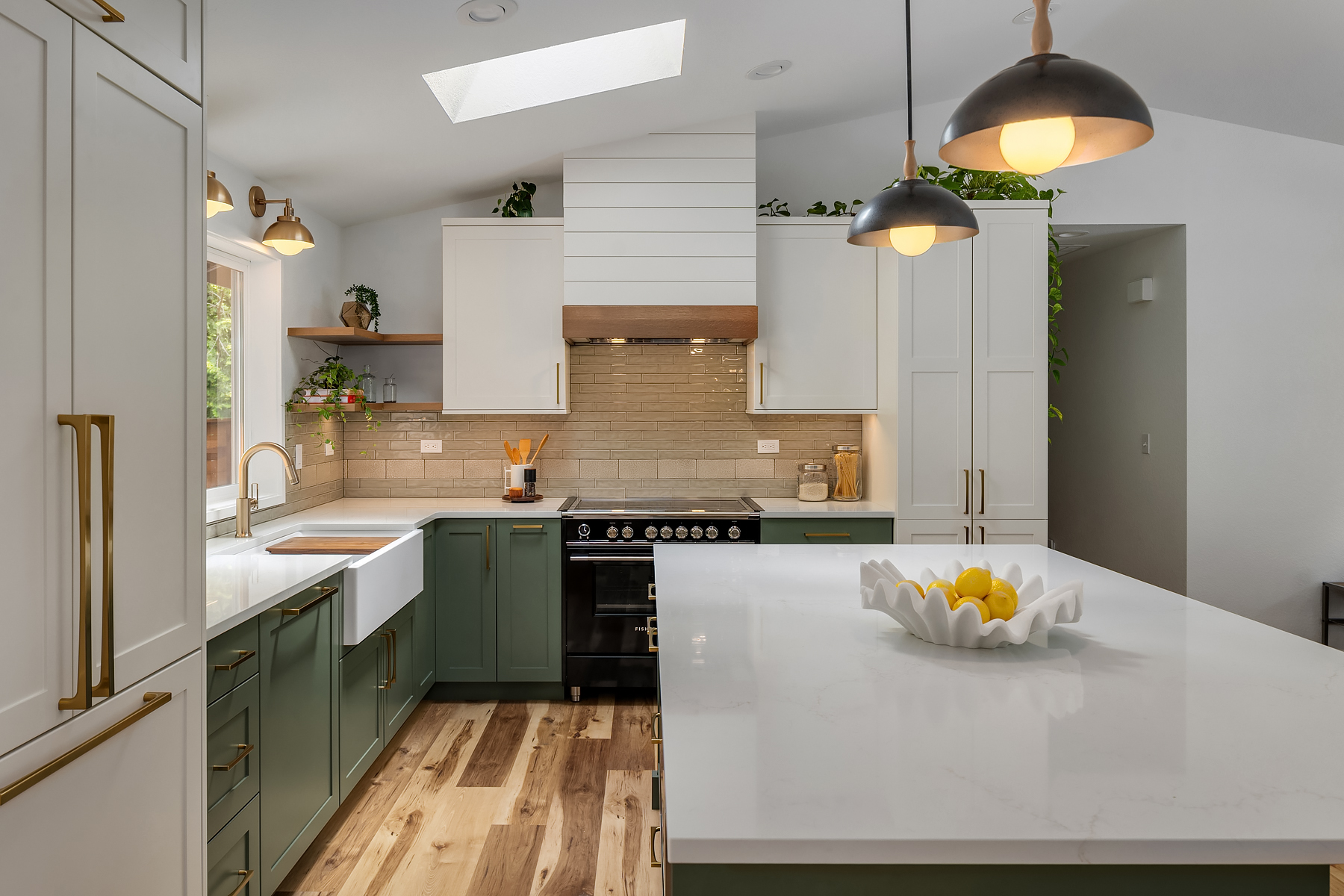 Botanical Kitchen — cabinetry detail